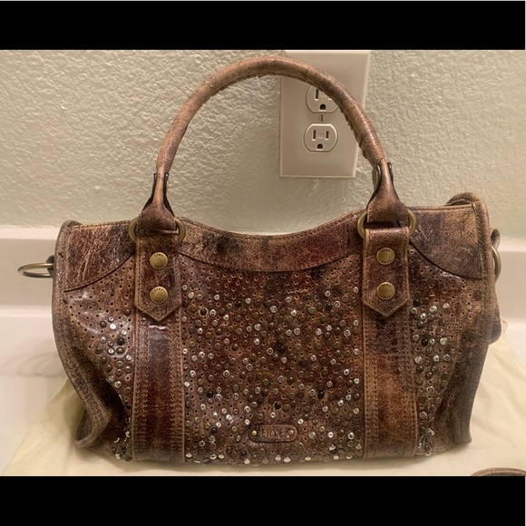 Frye Deborah Satchel & Medium Wallet Chocolate - Picture 3 of 8